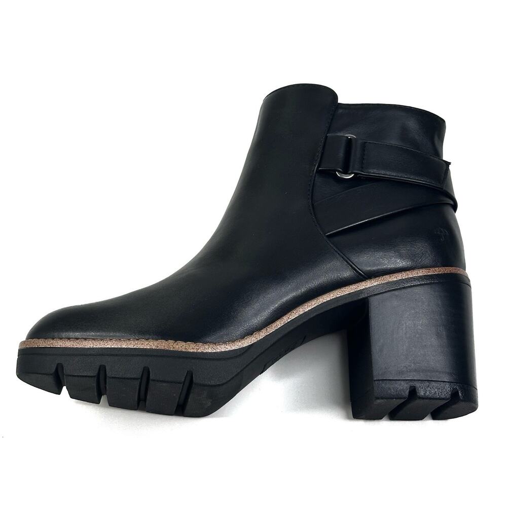 Naturalizer Madalynn Black Faux Leather Strap Bootie Womens Size 8.5M New $185 - Picture 5 of 12